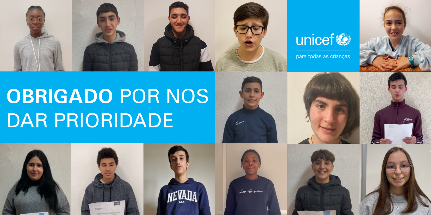 UNICEF Portugal: 2.969 cartas pedem prioridade para as crianças do debate político