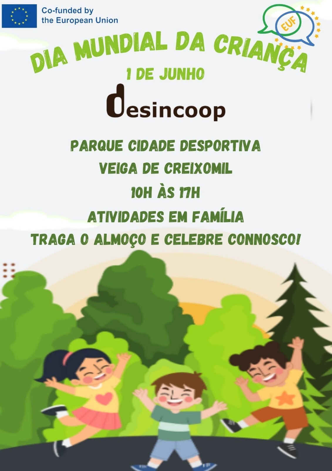 Desincoop convida as famílias a celebrar Dia Mundial da Criança