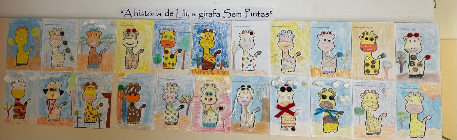 Era uma vez… “A história de Lili, a girafa sem pintas”